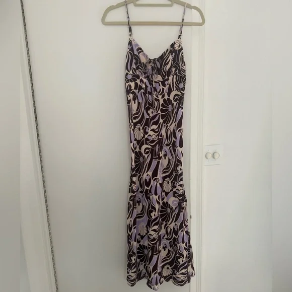 RIXO Maeve printed crepe midi dress - Picture 2 of 5